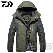 Load image into Gallery viewer, DAIWA Fishing Clothing Winter Autumn Winter Waterproof Warm Fishing Jackets Men Fleece Thick Outdoor Fishing Shirts M-9XL