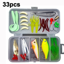 Load image into Gallery viewer, High Quality Fishing Lures Set 33/56/104/106/109/122/142/166/280pcs Hooks Minnow Pilers Lure Kits with Box Fishing Accessories