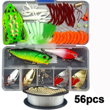 Load image into Gallery viewer, High Quality Fishing Lures Set 33/56/104/106/109/122/142/166/280pcs Hooks Minnow Pilers Lure Kits with Box Fishing Accessories