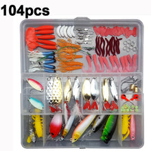 Load image into Gallery viewer, High Quality Fishing Lures Set 33/56/104/106/109/122/142/166/280pcs Hooks Minnow Pilers Lure Kits with Box Fishing Accessories