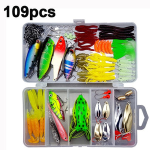 High Quality Fishing Lures Set 33/56/104/106/109/122/142/166/280pcs Hooks Minnow Pilers Lure Kits with Box Fishing Accessories