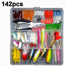 Load image into Gallery viewer, High Quality Fishing Lures Set 33/56/104/106/109/122/142/166/280pcs Hooks Minnow Pilers Lure Kits with Box Fishing Accessories