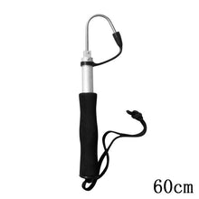 Load image into Gallery viewer, 60cm Or 120cm Stainless Steel Sea Telescopic Fishing Gaff Aluminum Alloy Spear Hook Fish Tackle Outdoor Fishing Tool