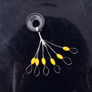 120Pcs 20Group Yellow Set High Quality Rubber Space Beans For Sea Carp Fly Fishing Accessories Spinner Bait Fish Sport Tool Face