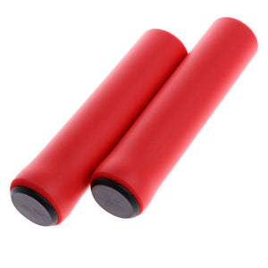 2019 Cycling Bike Bicycle Gear Grips Mountain Bike Silicone Handlebar Soft Ultralight Grips Anti-skid Shock-absorbing Bike Part